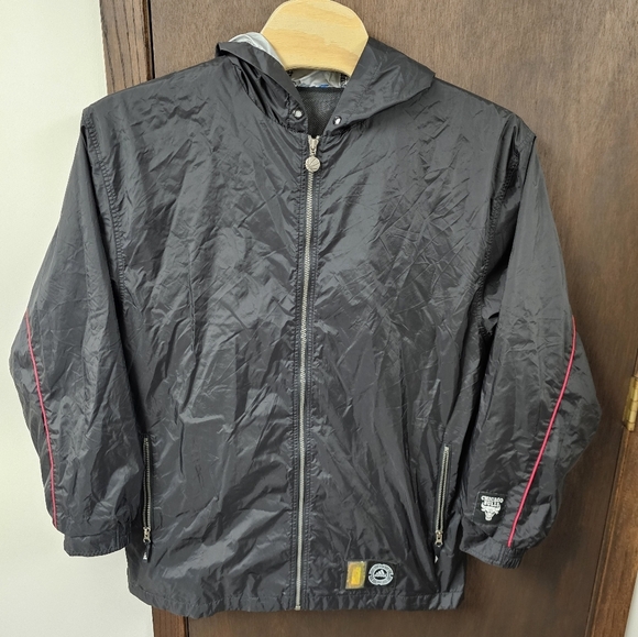 Adidas Men’s Windbreaker Jacket Sz 4XL Black Chicago‎ Bulls - Picture 2 of 8